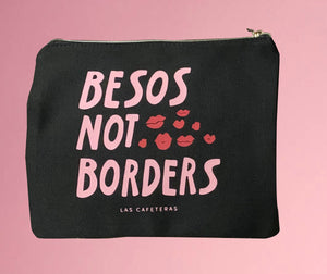 Besos Not Borders Make Up Bag Black