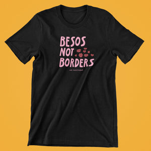 Besos Not Borders Black T-Shirt